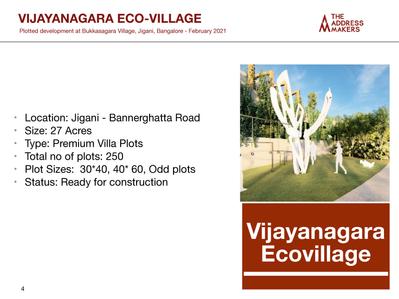 Image of 1286 Sq.ft 3 BHK Apartment / Flat for sale in Address Vijayanagar Eco Village by Address Maker Life Spaces Pvt Ltd, Vijayanagar, Bengaluru for Rs. 22150000