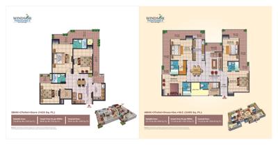 Image of 995 Sq.ft 2 BHK Apartment / Flat for sale in High End Windsor Paradise 2 Block F, Raj Nagar Extension, Ghaziabad for Rs. 7000000