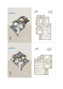 Image of 937 Sq.ft 3 BHK Apartment / Flat for sale in PSY Pramukh Pacific, Sargasan, Gandhinagar for Rs. 12500000