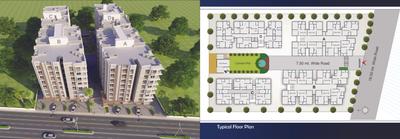 Image of 1460 Sq.ft 2 BHK Apartment / Flat for sale in Vision Kalash Enclave, Vatva, Ahmedabad for Rs. 3250000