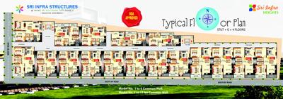 Image of 1007 Sq.ft 2 BHK Apartment / Flat for sale in Sri Infra Heights, Electronic City Phase 2, Bengaluru for Rs. 7500000