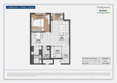 Image of 2195 Sq.ft 3.5 BHK Apartment / Flat for sale in The Residences At Brigade Tech Gardens, Brookefield, Bengaluru for Rs. 60000000