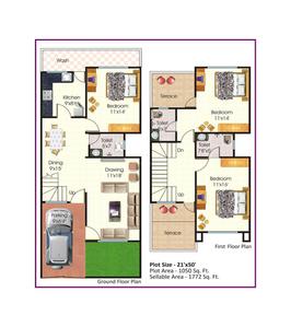 Image of 720 Sq.ft 2 BHK Independent House for sale in Shree Ganesh Lotus park, Mandideep, Bhopal for Rs. 1750000