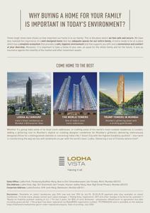 Image of 1000 Sq.ft 2 BHK Apartment / Flat for sale in Lodha Vista, Lower Parel, Mumbai for Rs. 40000000