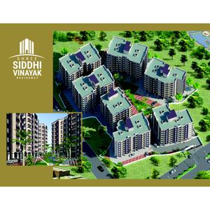 Image of 700 Sq.ft 1 BHK Apartment / Flat for sale in Shree Siddhivinayak Residency B to E Building, Chala, Vapi for Rs. 1700000