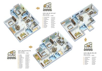 Image of 1559 Sq.ft 3 BHK Apartment / Flat for sale in Sri Balaji Classic, Medahalli, Bengaluru for Rs. 9500000
