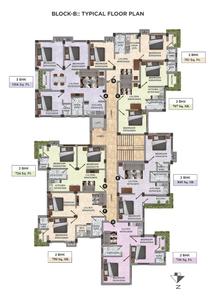 Image of 710 Sq.ft 2 BHK Apartment / Flat for sale in Govind Sangitaa Darshan Tower, Sarsuna, Kolkata for Rs. 2850000