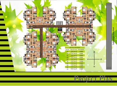 Image of 1561 Sq.ft 3.5 BHK Apartment / Flat for sale in SLNB Sarvayoni City, Khagaul, Patna for Rs. 9500000