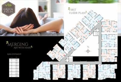 Image of 1158 Sq.ft 2 BHK Apartment / Flat for sale in Aryav Green Fields by Aryav Constructions, K R Puram, Bengaluru for Rs. 10000000