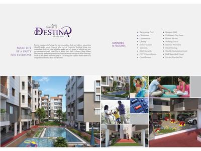 Image of 1865 Sq.ft 3 BHK Apartment / Flat for sale in Concrete Destina, Serilingampally, Hyderabad for Rs. 16800000