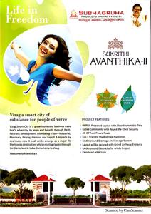 Image of 183 Sq.ft Residential Plot / Land for sale in Subhagruha Sukrithi Avanthika, Modavalasa, Visakhapatnam for Rs. 2700000