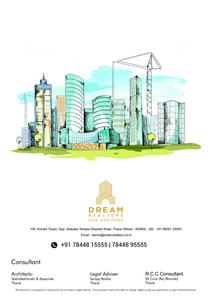 Image of 870 Sq.ft 2 BHK Apartment / Flat for sale in Dream Pushpak CHS, Thane West, Thane for Rs. 15300000