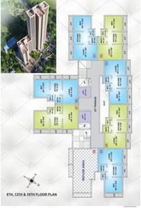 Image of 545 Sq.ft 1 BHK Apartment / Flat for sale in Raj Accord Wing A, Tivri, Vasai for Rs. 2807000