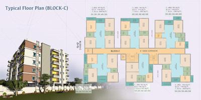 Image of 1200 Sq.ft 3 BHK Apartment / Flat for sale in Essen Raj Manohar Residency, Raghunathpur, Bhubaneswar for Rs. 10100000