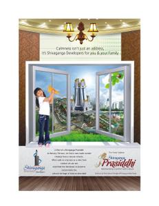 Image of 900 Sq.ft 2 BHK Apartment / Flat for sale in Shivaganga Prasiddhi, Subramanyapura, Bengaluru for Rs. 6500000