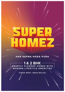 Image of 750 Sq.ft 2 BHK Apartment / Flat for sale in Shree Super Homez, Virar West, Virar for Rs. 3800000
