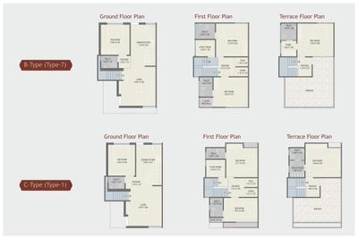 Image of 1700 Sq.ft 4 BHK Villa for sale in Sunrise Red Coral 52, Atladara, Vadodara for Rs. 11000000