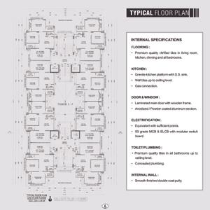 Image of 1888 Sq.ft 3 BHK Apartment / Flat for sale in Ambica Arihant Dream, Palanpur, Surat for Rs. 7100000