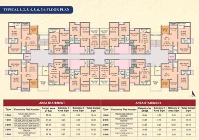 Image of 828 Sq.ft 2 BHK Apartment / Flat for sale in Amruta Vihar, Nanded, Pune for Rs. 6700000