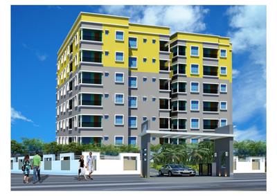Image of 900 Sq.ft 2 BHK Apartment / Flat for sale in Right Meghna Green Residency, Kaikhali, Kolkata for Rs. 4500000