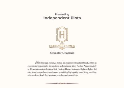 Image of 131 Sq.ft Residential Plot / Land for sale in Spiti Heritage Homes, Pataudi, Gurgaon for Rs. 14410000
