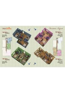Image of 1091 Sq.ft 2 BHK Apartment / Flat for sale in Tirath Divine, Madhyamgram, Kolkata for Rs. 5300000