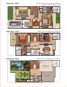 Image of 2525 Sq.ft 4.5 BHK Villa for sale in Amrapali Leisure Valley, Noida Extension, Greater Noida for Rs. 32500000