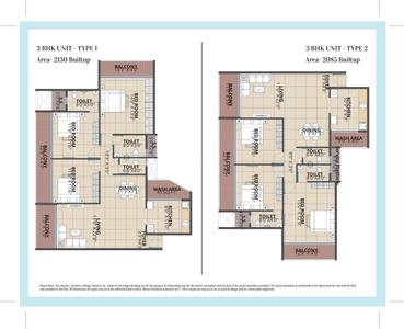 Image of 2000 Sq.ft 3 BHK Apartment / Flat for sale in NMS One 8 One, Ulwe, Navi Mumbai for Rs. 25000000