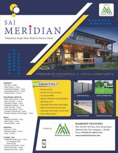 Image of 1350 Sq.ft Residential Plot / Land for sale in Sai Meridian, Mitganahalli, Bengaluru for Rs. 10800000