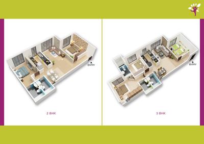 Image of 824 Sq.ft 2 BHK Apartment / Flat for sale in DSS Tivon Park, Ghatkopar West, Mumbai for Rs. 15500000
