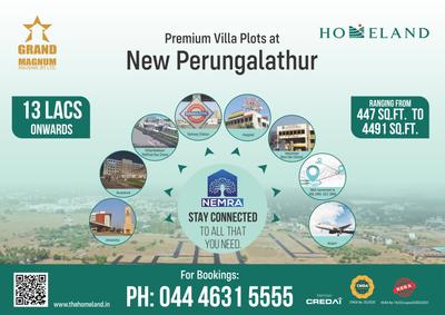 Image of 1186 Sq.ft Residential Plot / Land for sale in Nemra, Kolapakkam - Vandalur, Chennai for Rs. 7589214