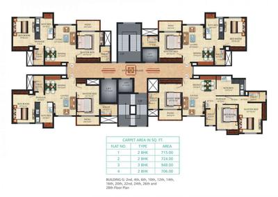 Image of 600 Sq.ft 1 BHK Apartment / Flat for sale in Puraniks Hometown 1, Kasarvadavali, Thane for Rs. 5000000