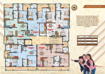 Image of 1150 Sq.ft 3 BHK Apartment / Flat for sale in Elite Enclave, Vaishali Nagar, Jaipur for Rs. 6600000