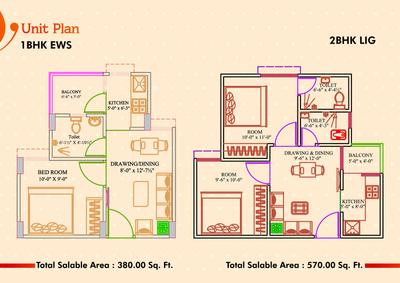 Image of 566 Sq.ft 2 BHK Apartment / Flat for sale in Aashish Infra Aamor, Mansarovar Extension, Jaipur for Rs. 2200000