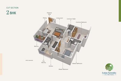Image of 1349 Sq.ft 3 BHK Apartment / Flat for sale in Vulcan Lotus Serenity, Balewadi, Pune for Rs. 16300000