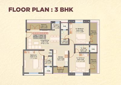 Image of 1950 Sq.ft 4 BHK Apartment / Flat for sale in Navkarshree Building, Wakad, Pune for Rs. 18500000