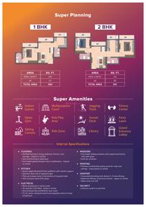Image of 750 Sq.ft 2 BHK Apartment / Flat for sale in Shree Super Homez, Virar West, Virar for Rs. 3800000