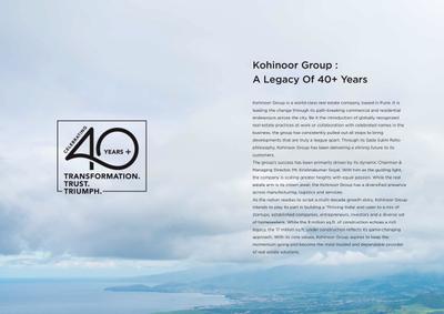 Image of 1569 Sq.ft 3 BHK Apartment / Flat for sale in Kohinoor Woodshire, Bhugaon, Pune for Rs. 11000000