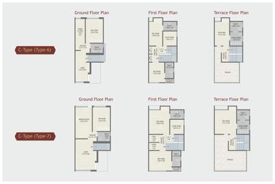 Image of 1700 Sq.ft 4 BHK Villa for sale in Sunrise Red Coral 52, Atladara, Vadodara for Rs. 11000000