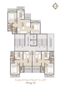 Image of 550 Sq.ft 1 BHK Apartment / Flat for sale in Rai Sai Leela Galaxy D Wing, Kalyan East, Kalyan for Rs. 4525000