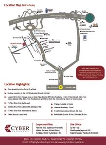 Image of 1200 Sq.ft 2 BHK Apartment / Flat for sale in Cyber Shanti Nilaya, Appa Junction, Hyderabad for Rs. 7800000