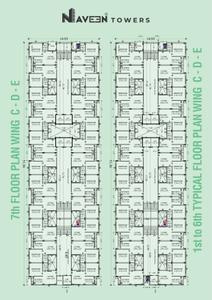 Image of 280 Sq.ft 1 BHK Apartment / Flat for sale in Vaidya Navin Towers, Bhagwatipara, Rajkot for Rs. 1120000