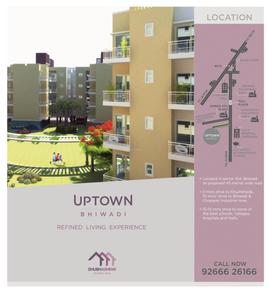 Image of 622 Sq.ft 2 BHK Apartment / Flat for sale in Shubhashray Uptown, Tapukara, Bhiwadi for Rs. 2000000
