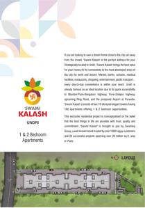 Image of 1020 Sq.ft 2 BHK Apartment / Flat for sale in Swamiraj Swami Kalash, Undri, Pune for Rs. 4900000