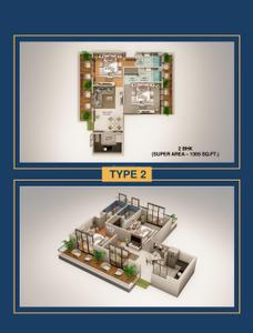 Image of 1305 Sq.ft 2 BHK Apartment / Flat for sale in Pari Heights, Laxman Chowk, Dehradun for Rs. 9787500