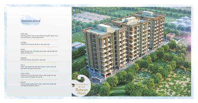 Image of 817 Sq.ft 3 BHK Apartment / Flat for sale in Ratnam Oasis, Waghodia Road, Vadodara for Rs. 4551000