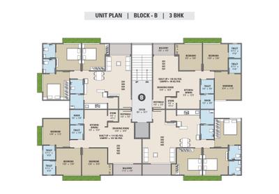 Image of 1035 Sq.ft 3 BHK Apartment / Flat for sale in Empire Lavish Square, Kadi, Mehsana for Rs. 5200000