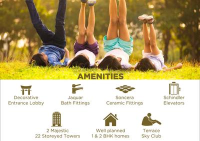 Image of 403 Sq.ft 1 BHK Apartment / Flat for sale in JSB Nakshatra Pride I, Naigaon East, Naigaon for Rs. 3150000