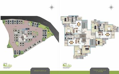 Image of 1200 Sq.ft 2 BHK Apartment / Flat for sale in Crescent Tulip, Koombara, Kozhikode for Rs. 8500000
