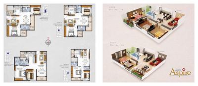 Image of 1162 Sq.ft 2 BHK Apartment / Flat for sale in Ashrith Aspire by Ashrith Shelters Pvt Ltd, Devarachikkana Halli, Bengaluru for Rs. 12500000